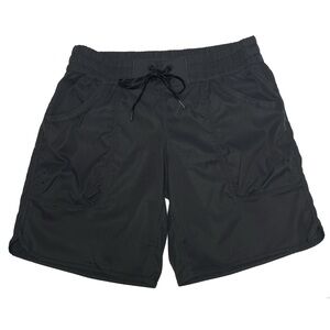 Lululemon Women’s Board Shorts Size 8 Grey Black Scallop Details Water Shorts